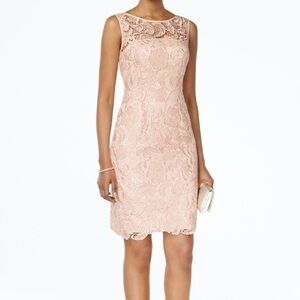NWOT Adrianna Papell Lace Illusion Dress